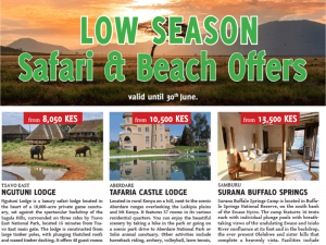 Low Season Safari & Beach Offers