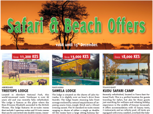 Safari & Beach Offers